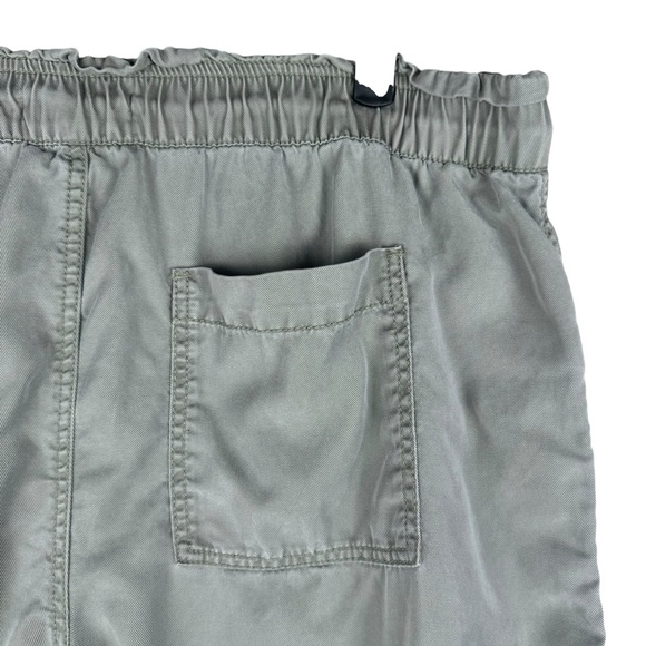 LOFT Emory Wide Leg CROP PANT Size LP Relaxed Loose sage green Soft lyocell - Picture 6 of 7